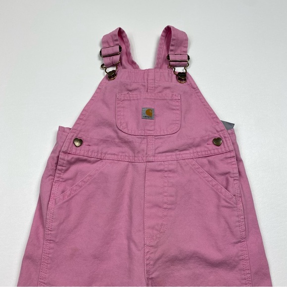 Girl’s/Toddler Carhartt One-Piece 1pc Canvas Bib Overalls Size 3T - Picture 2 of 5